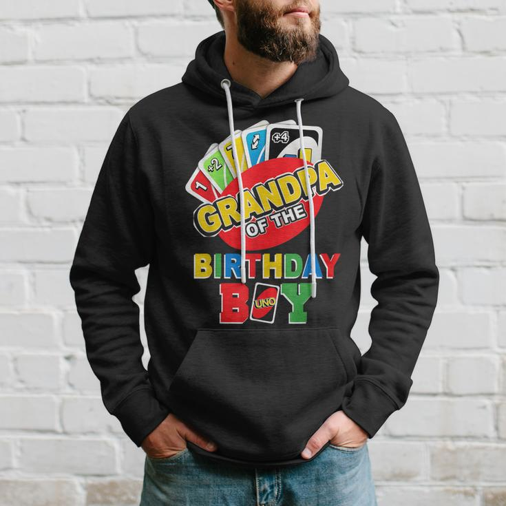 Grandpa Of The Birthday Boy Uno Daddy Papa 1St Bday Hoodie Gifts for Him