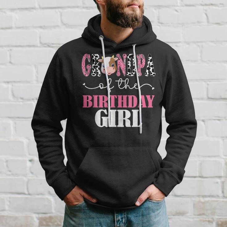 Grandpa Of The Birthday For Girl Cow Farm 1St Birthday Cow Hoodie Gifts for Him