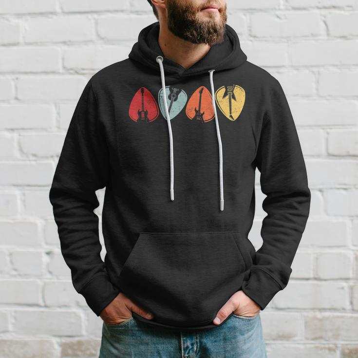 Guitar Lover Retro Style Vintage Guitarist Hoodie Gifts for Him