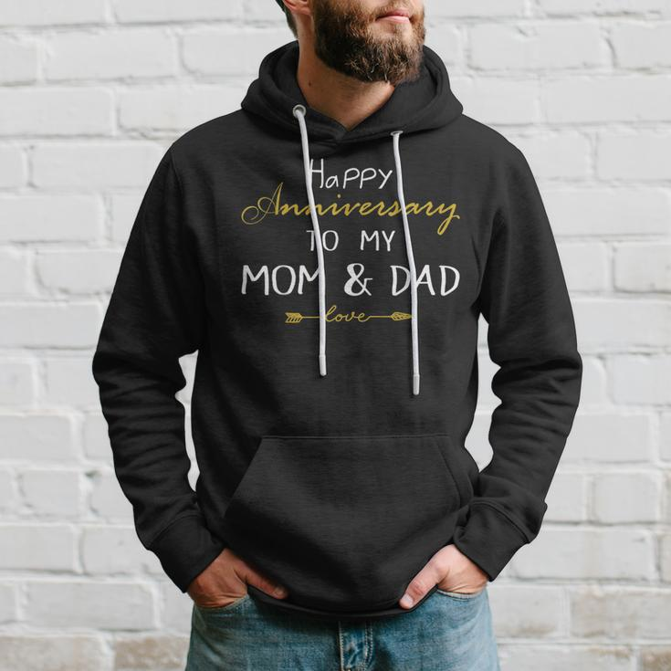 Happy Anniversary To My Mom And Dad Married Couples Gifts Hoodie Gifts for Him