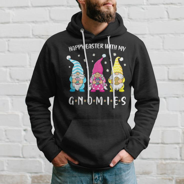 Happy Easter With My Gnomies Girls Kids Women Easter Gnome Hoodie Gifts for Him