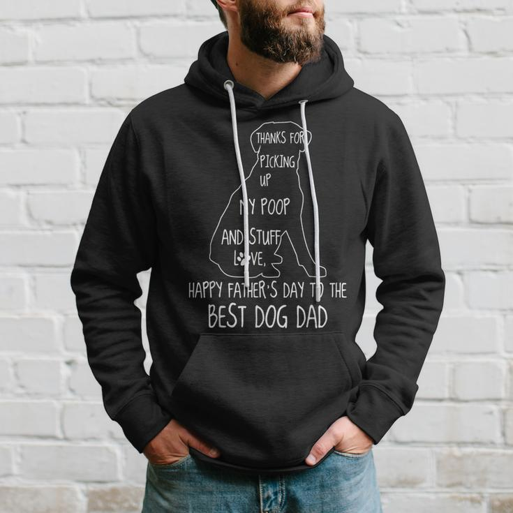 Happy Fathers Day Dog Dad Thanks For Picking Up My Poop Gift For Mens Hoodie Gifts for Him