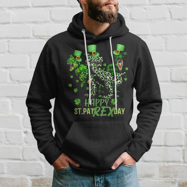 Happy St Patrex DayRex Lover Funny St Patricks Day Hoodie Gifts for Him