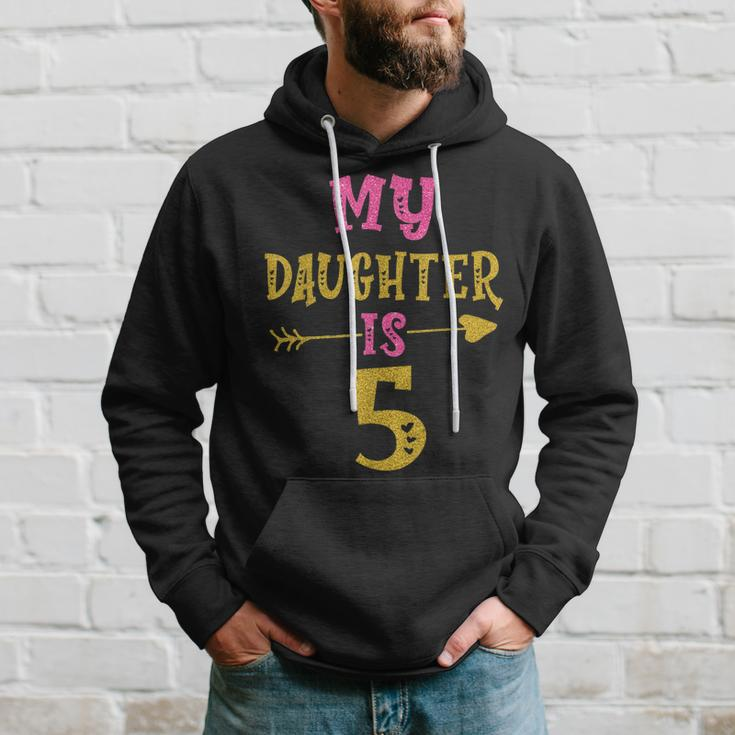 Hearts 5Th Bday For Daughter From Mom Dad Hoodie Gifts for Him