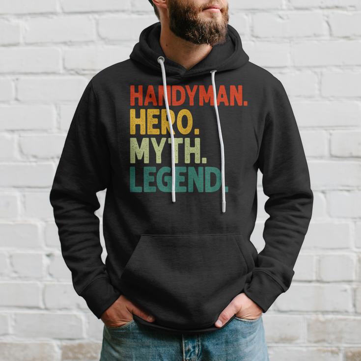 Heimwerker Held Hoodie für Herren, Mythos Legende im Vintage-Stil Geschenke für Ihn