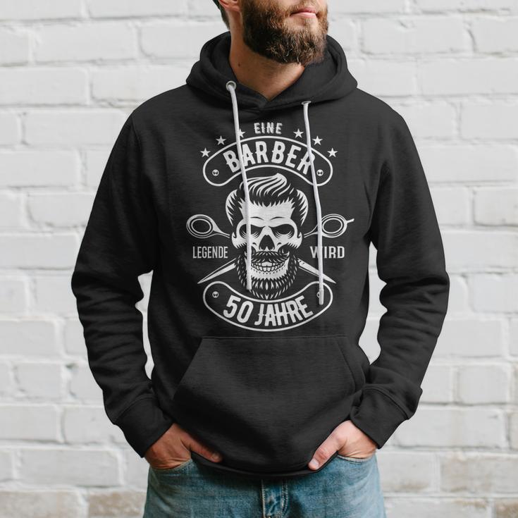 Herren 50 Geburtstag Mann Geschenk Lustig Barber Barbier Hoodie Geschenke für Ihn