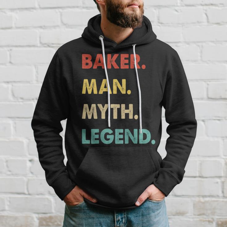 Herren Bäcker Mann Mythos Legende Hoodie Geschenke für Ihn