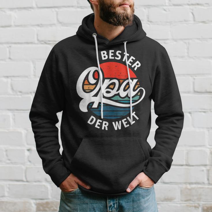 Herren Bester Opa Der Welt Retro Motiv Für Den Besten Opi Hoodie Geschenke für Ihn