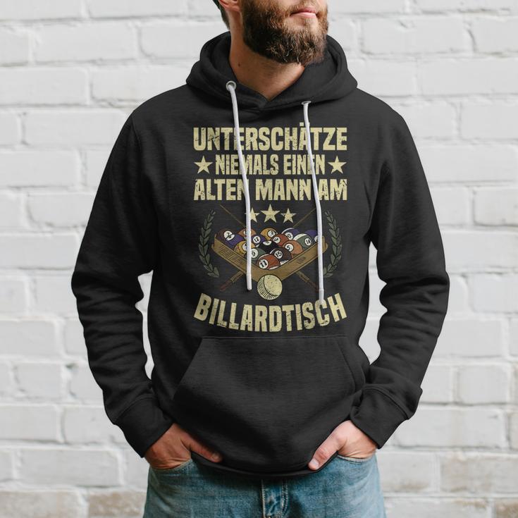 Herren Billard Pool Snooker Opa Rentner Kreide Billardkugel Hoodie Geschenke für Ihn