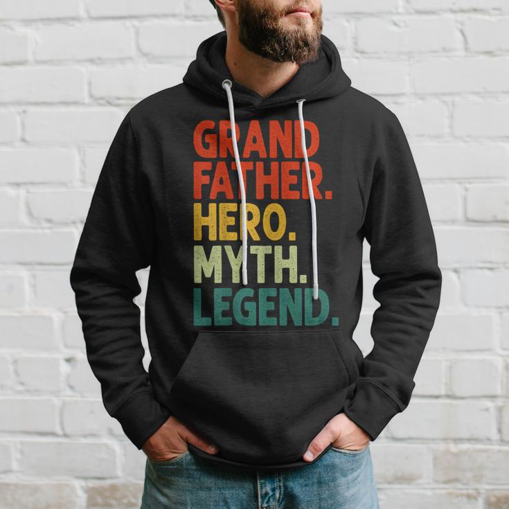 Herren Großvater Hero Myth Legend Retro Vintage Lustiger Opa Hoodie Geschenke für Ihn