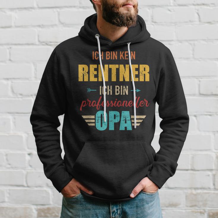 Herren Kein Rentner Bin Professioneller Opa Hoodie Geschenke für Ihn