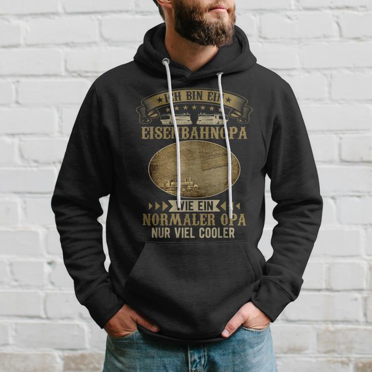 Herren Modellbahn Dampflok Lokomotiven Züge Opa Eisenbahn Hoodie Geschenke für Ihn