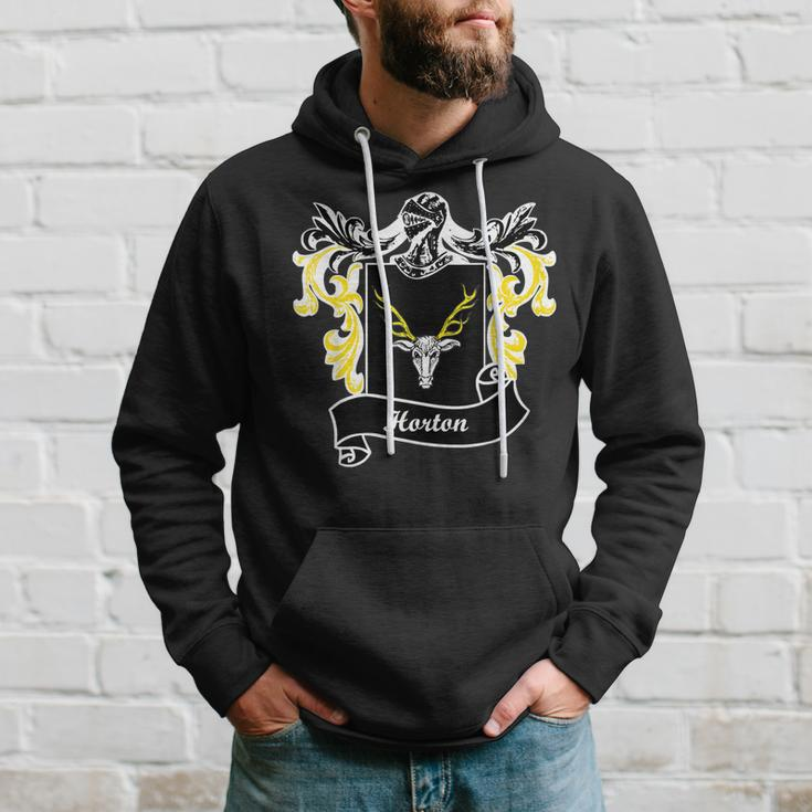 Horton Coat Of Arms Surname Last Name Crest Men Hoodie Gifts for Him