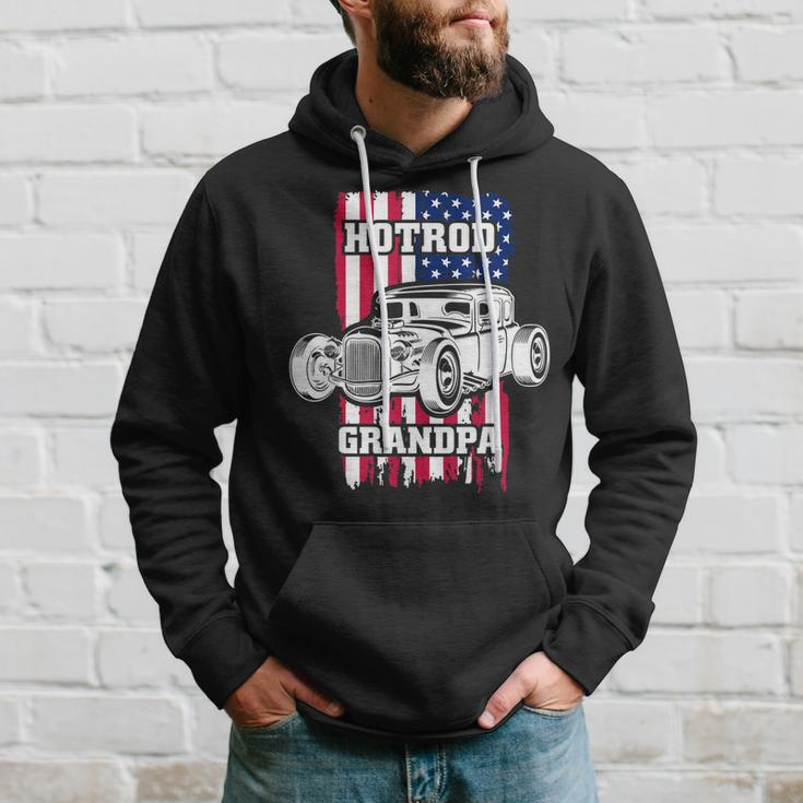 Hot Rod Grandpa American Vintage Tuning Mechanic Gift For Mens Hoodie Gifts for Him