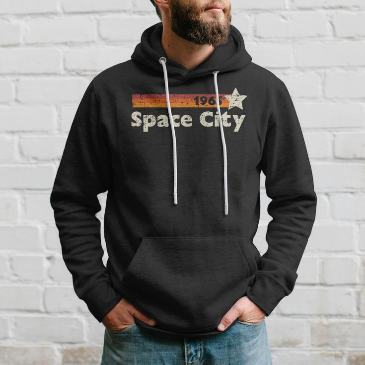 Houston Texas 1965 Space City Distressed - Rocketship Hoodie Gifts for Him