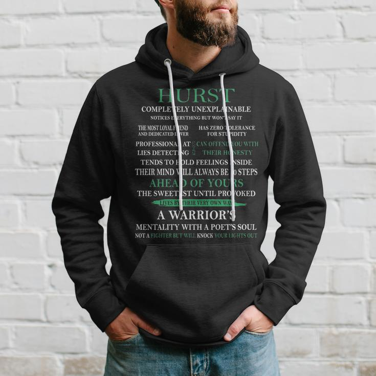 Hurst Name Gift Hurst Completely Unexplainable Hoodie Gifts for Him