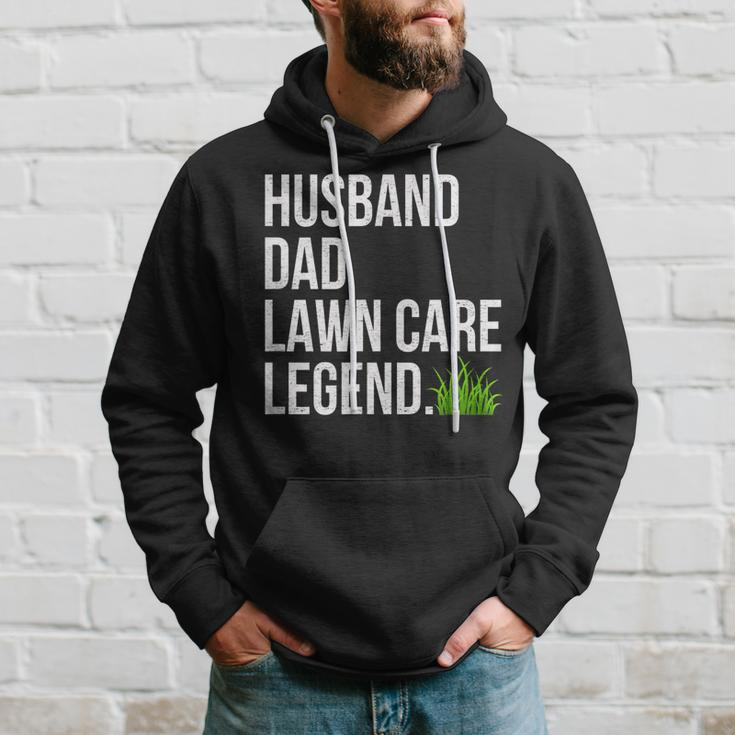 Husband Dad Lawn Care Legend Yard Work Fathers Day Christmas Hoodie Gifts for Him