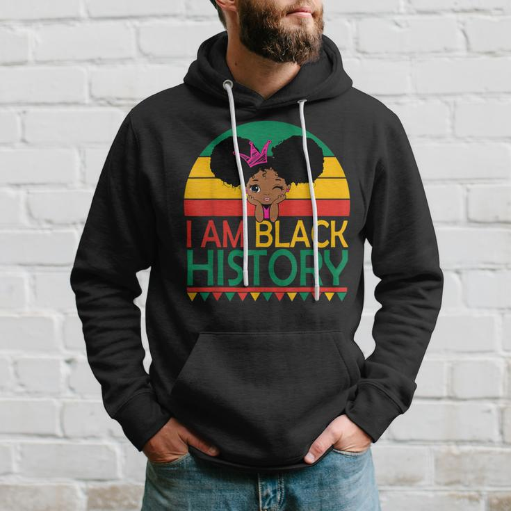 I Am Black History Black Cute Girl Black Pride And Culture V2 Hoodie Gifts for Him