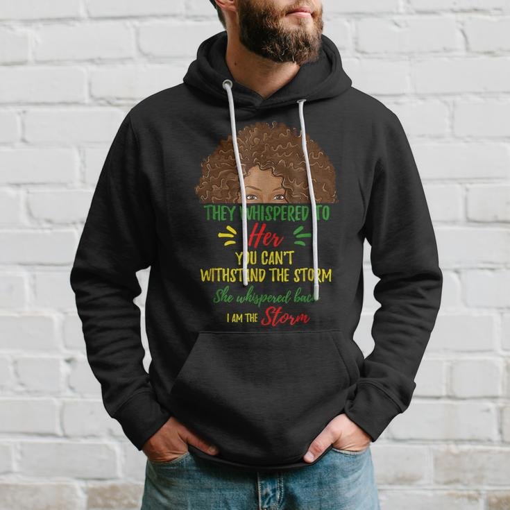 I Am The Storm Black History Queen Melanin Afro African V4 Hoodie Gifts for Him