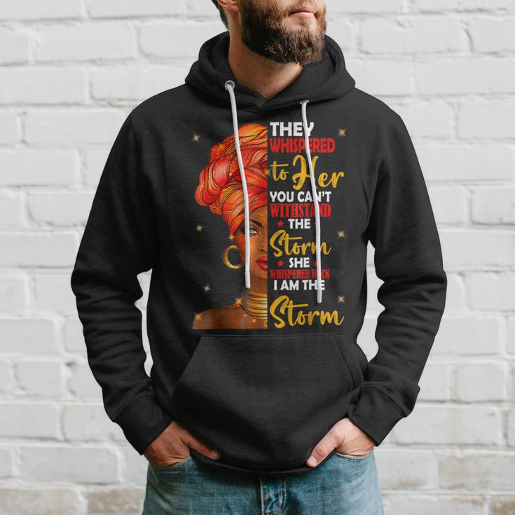 I Am The Storm Queen Melanin African Black History Month Hoodie Gifts for Him