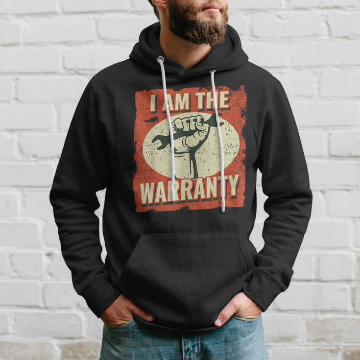 I Am The Warranty Vintage Mechanic Dad For Men Auto Mechanic Hoodie Gifts for Him