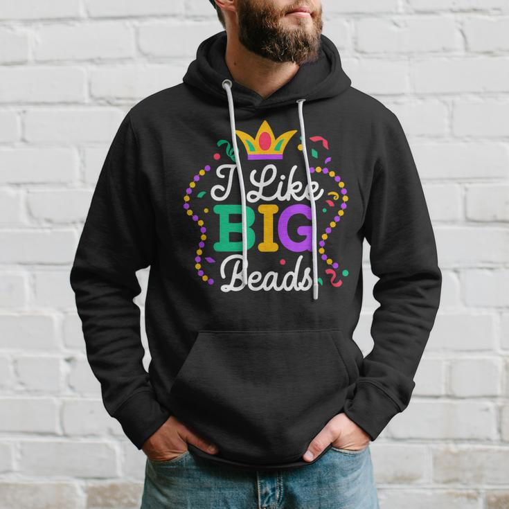 I Like Big Beads Mardi Gras New Orleans Louisiana Parade Hoodie Gifts for Him