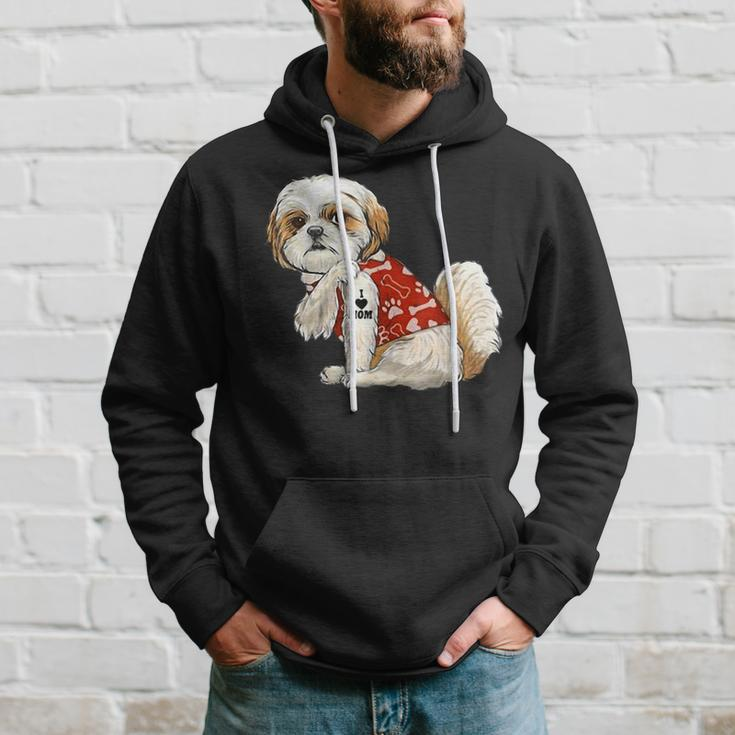 I Love Mom Tattoo Shih Tzu Mom Funny Mothers Day Gift Hoodie Gifts for Him