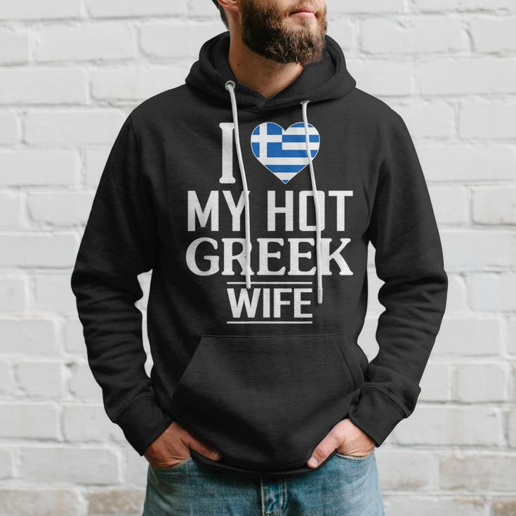 I Love My Hot Greek Wife Men Hoodie Graphic Print Hooded Sweatshirt Gifts for Him