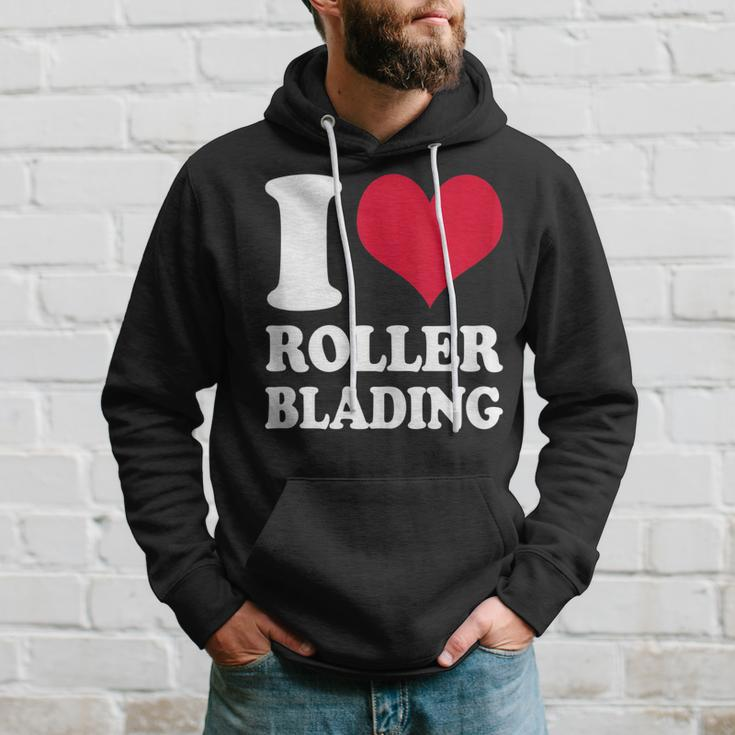 I Love Rollerblading Hoodie Gifts for Him