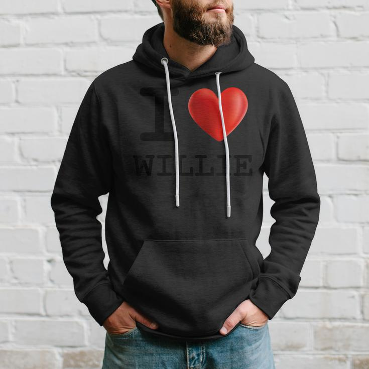 I Love Willie Heart NameGift Hoodie Gifts for Him