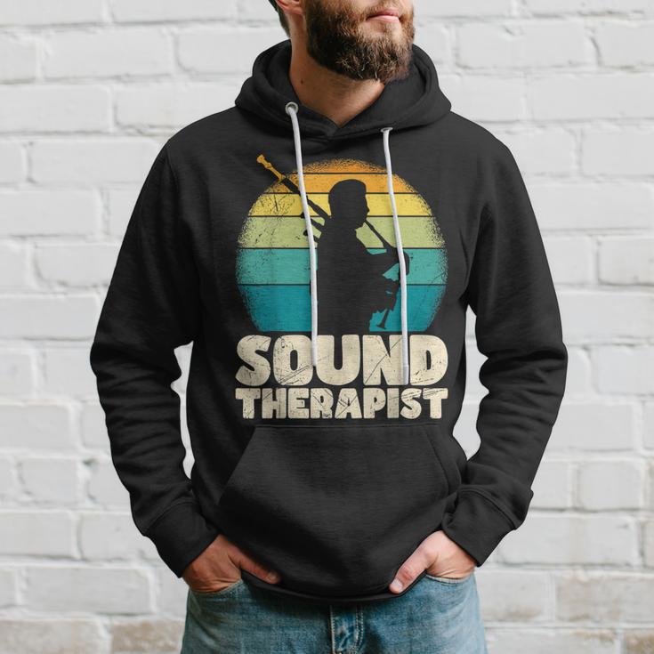 Ich Bin Ein Klangtherapeut Ich Spiele Dudelsack Hoodie Geschenke für Ihn