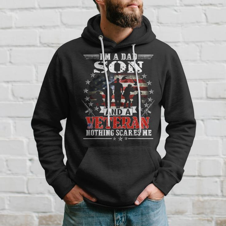 Im A Dad Son Veteran Memorial Day Funny Patrioitc Mens Hoodie Gifts for Him