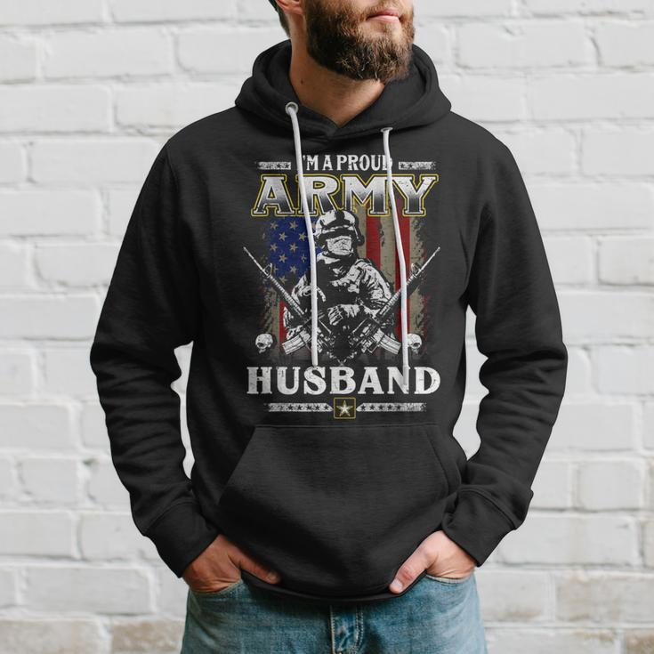 Im A Proud Army Husband Veteran Fathers Day 4Th Of July Hoodie Gifts for Him