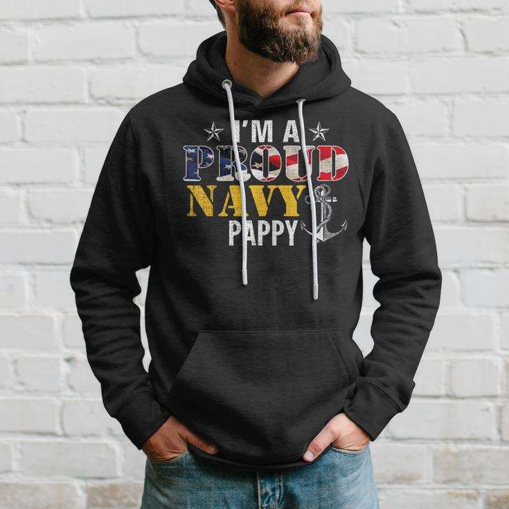 Im A Proud Navy Pappy American Flag Military Gift Veteran Hoodie Gifts for Him