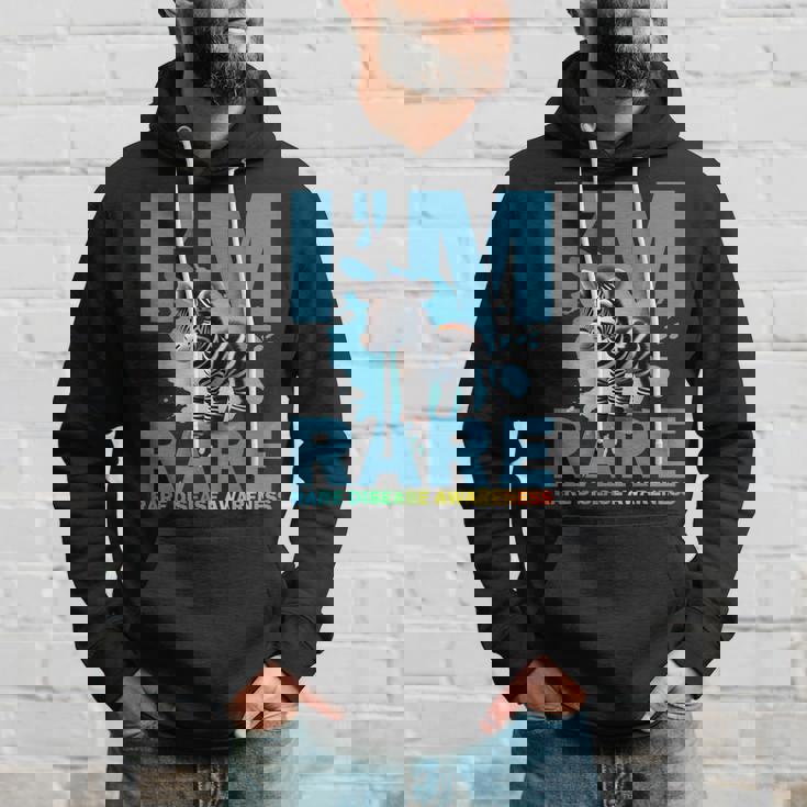 Im Rare Cute Zebra For Rare Disease Awareness Hoodie Gifts for Him