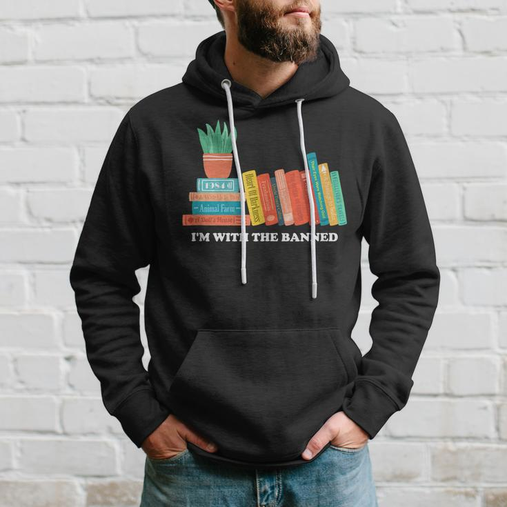 Im With The Banned Books Hoodie Gifts for Him