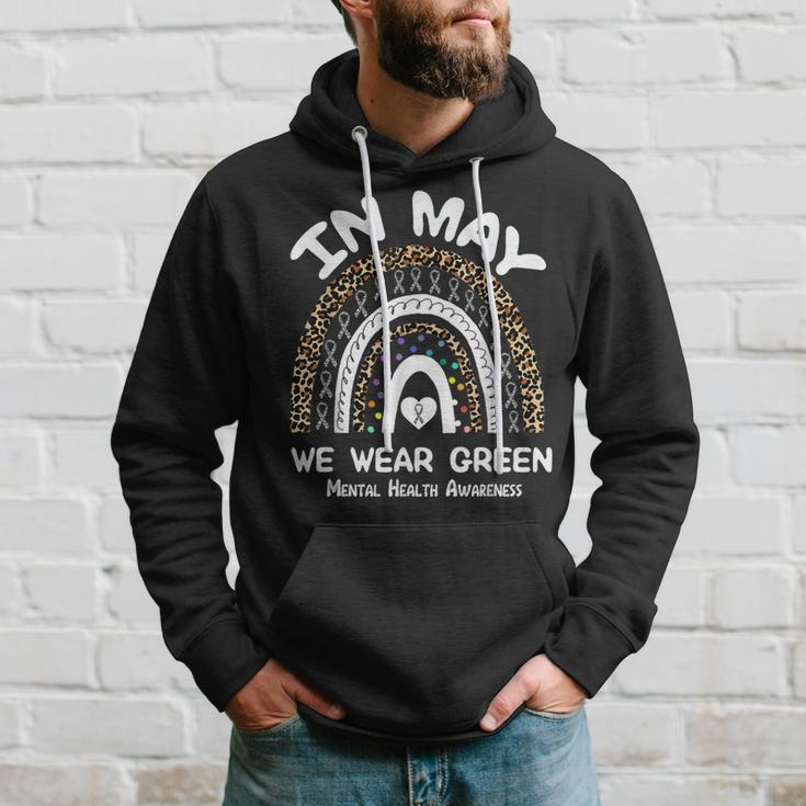 In May We Wear Green Mental Health Awareness Matters 2023 Hoodie Gifts for Him