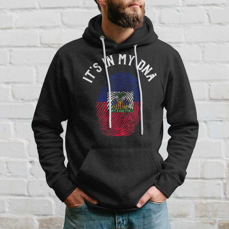 Its In My Dna Fingerprint | Prideful Haitian Gift Hoodie Gifts for Him