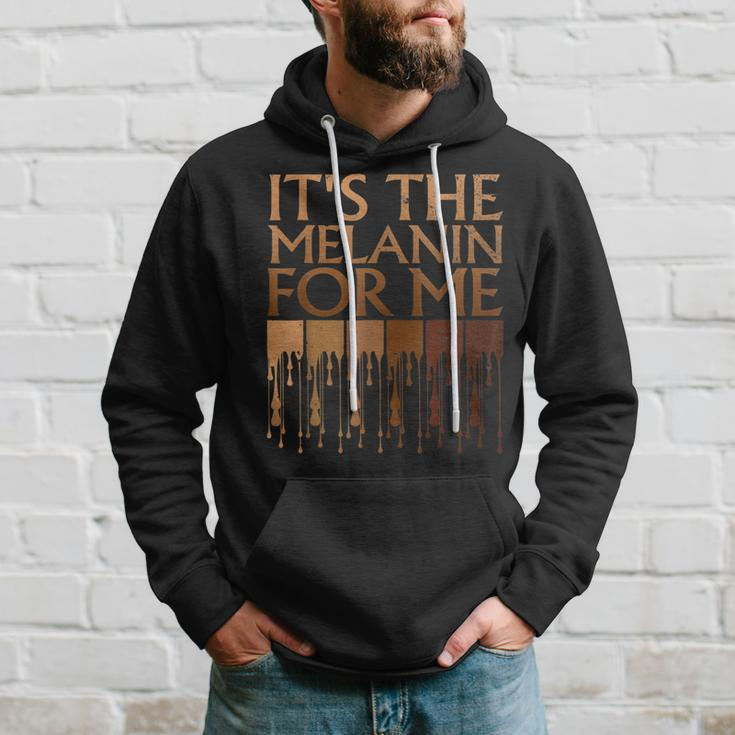 Its The Melanin For Me Melanated Black History Month Women Men Hoodie Graphic Print Hooded Sweatshirt Gifts for Him