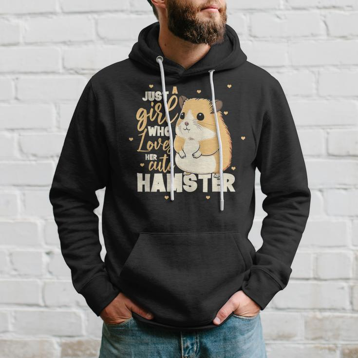 Just A Girl Who Loves Her Cute Hamster National Pet Day Hoodie Gifts for Him