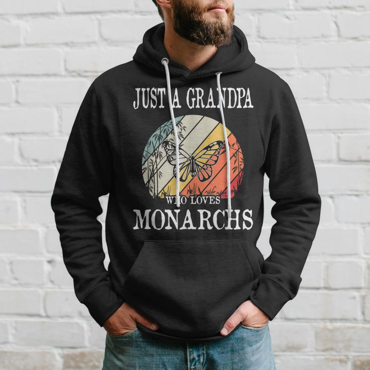 Just A Grandpa Who Loves Monarchs Gift Hoodie Gifts for Him
