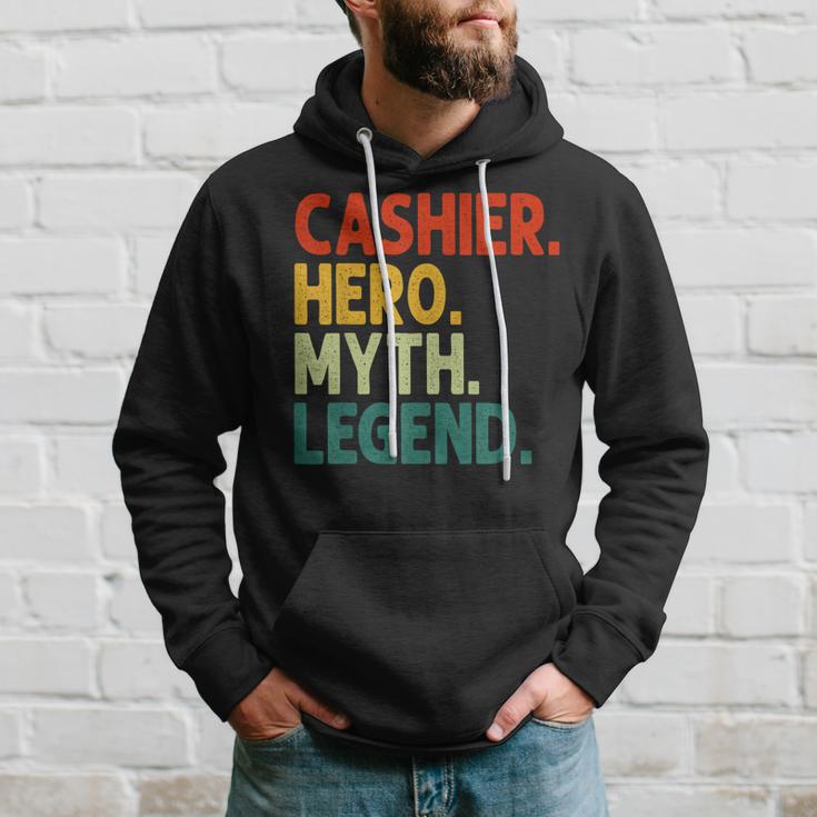 Kassierer Hero Myth Legend Retro-Kassierer Im Vintage-Stil Hoodie Geschenke für Ihn