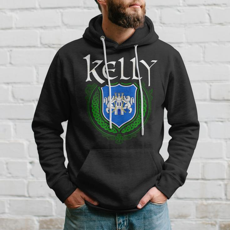 Kelly Surname Irish Last Name Kelly Family Crest Hoodie Gifts for Him