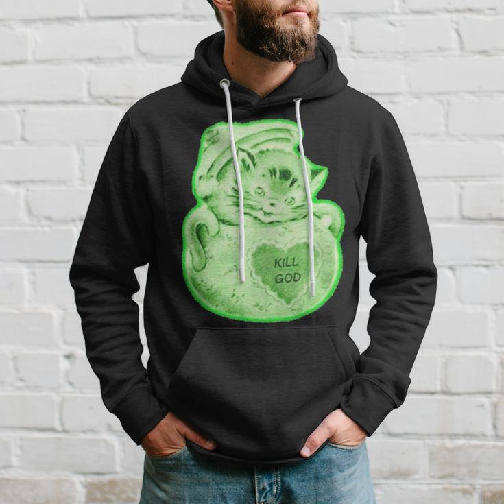 Kill God Cat Hoodie Gifts for Him