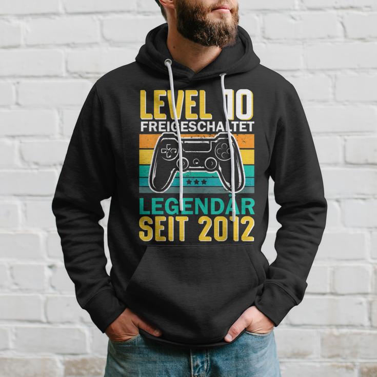 Kinder Level 10 Jahre Geburtstag Junge Gamer 2012 Geburtstag Hoodie Geschenke für Ihn