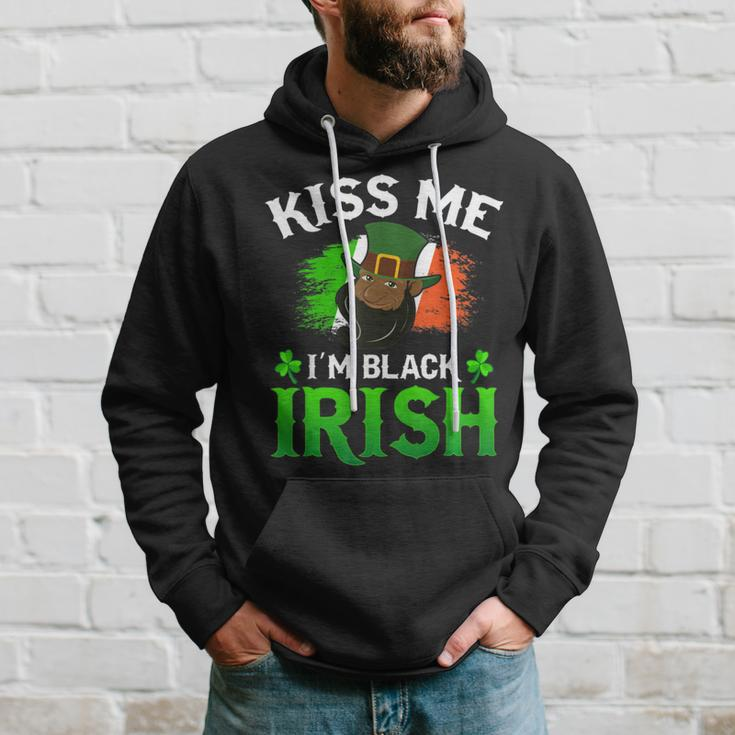 Kiss Me Im Black Irish St Patricks Day Leprechaun Hat Hoodie Gifts for Him