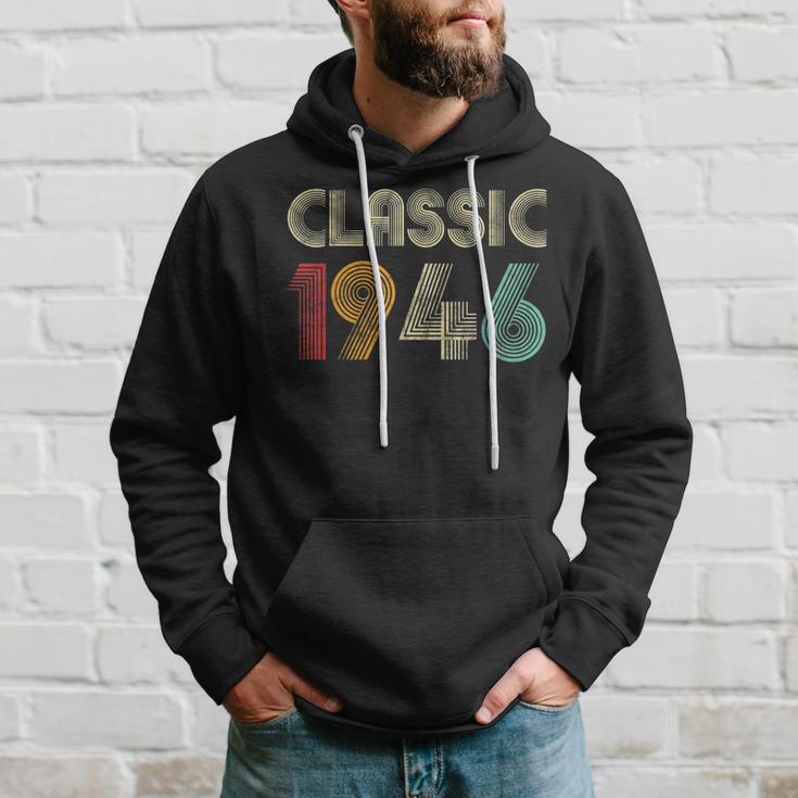 Klassisch 1946 Vintage 77 Geburtstag Geschenk Classic Hoodie Geschenke für Ihn