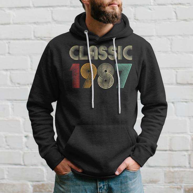 Klassisch 1987 Vintage 36 Geburtstag Geschenk Classic Hoodie Geschenke für Ihn