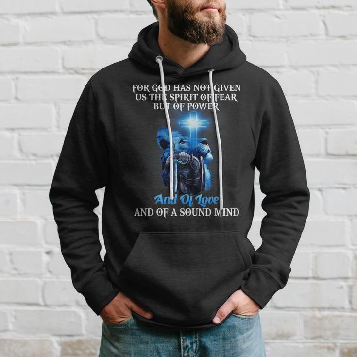 Knight Templar Lion Cross Christian Quote Religious Saying V3 Hoodie Gifts for Him
