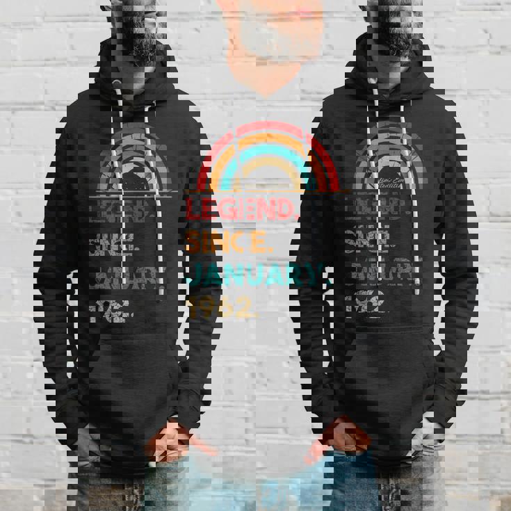 Legend Since Januar 1962 61 Geburtstag Geschenk Born In 1962 Hoodie Geschenke für Ihn